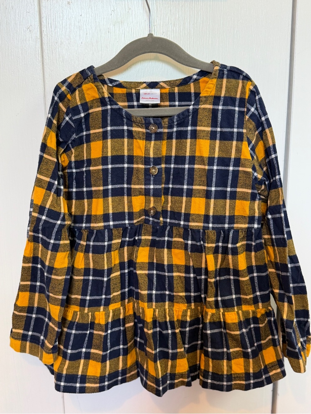 Hanna Andersson Fireside Flannel Popover, Size 120cm (6-7)